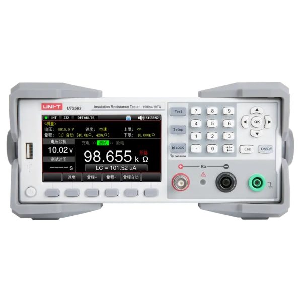 Thiết bị đo điện trở cách điện UNI-T UT5583 Thiết bị đo điện trở cách điện UNI-T UT5583 (1V~1000V (DC), 10kΩ~10TΩ)