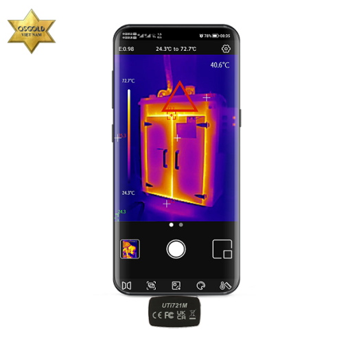 Camera nhiệt cho điện thoại Android Uni-T UTi721M
