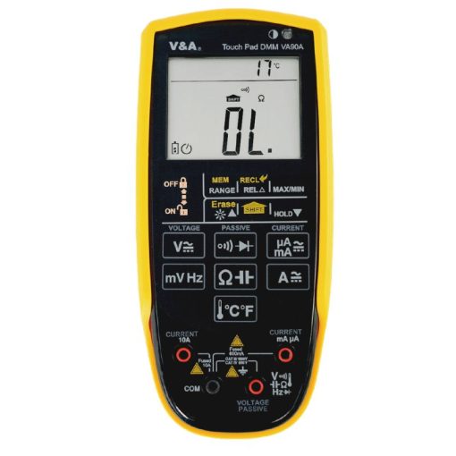 Đồng hồ vạn năng Vainstruments VA90A (1000V,10A,IP67) Đồng Hồ Vạn Năng Số V&A VA90A IP67 Touch Pad True RMS