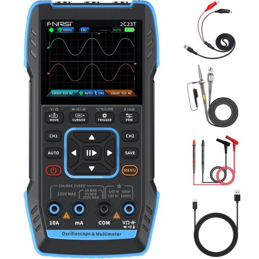 Máy hiện sóng cầm tay 3 trong 1 FNIRSI 2C23T (2 kênh, 10MHz, 50MS/s)