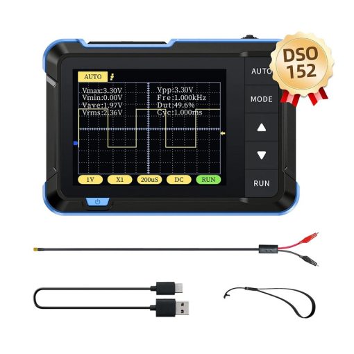 Máy hiện sóng cầm tay mini FNIRSI DSO-152 (200KHz, 2.5MS/s) Máy hiện sóng cầm tay mini FNIRSI DSO-152 (200KHz, 2.5MS/s)