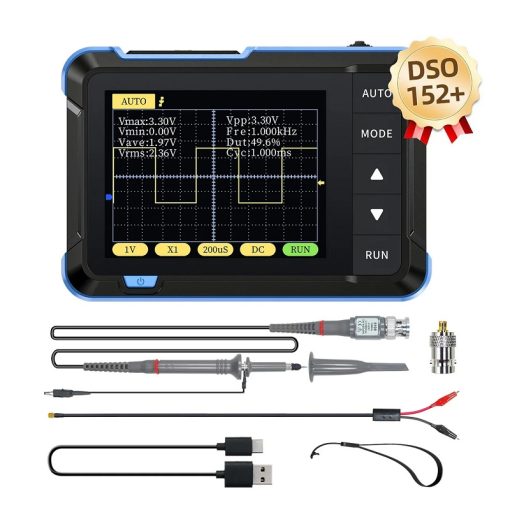 Máy hiện sóng cầm tay mini FNIRSI DSO-152 Plus (200KHz, 2.5MS/s)