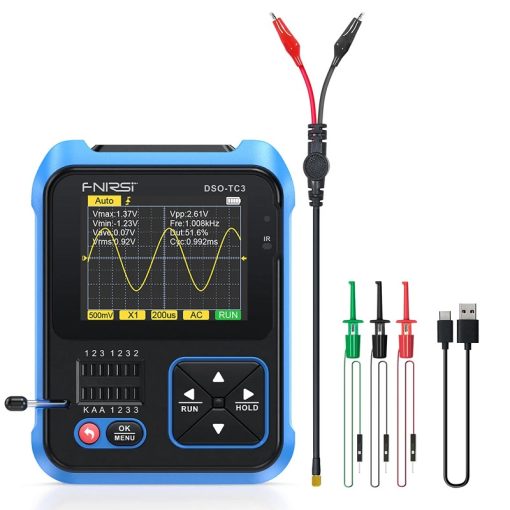 Máy hiện sóng cầm tay 3 trong 1 FNIRSI DSO-TC3 (500KHz, 10MS/s)