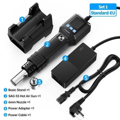 Súng khò nhiệt thông minh FNIRSI SAG-55 (100℃-450℃, 550W) Súng khò nhiệt thông minh FNIRSI SAG-55 (100℃-450℃, 550W)